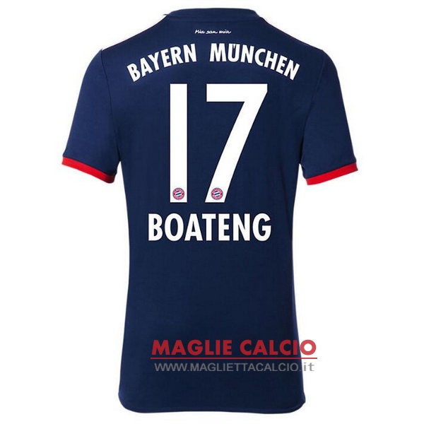 nuova maglietta bayern munich 2017-2018 boateng 17 seconda